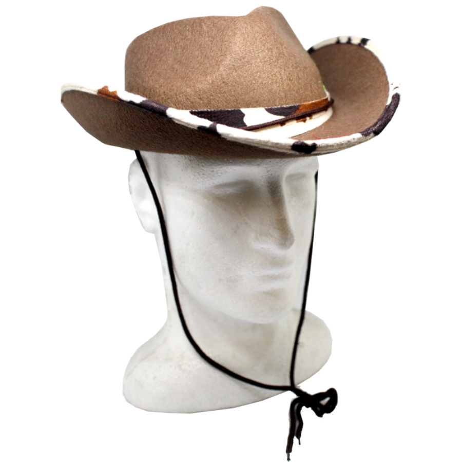 Cowboy Hat Brown With Skin Trim