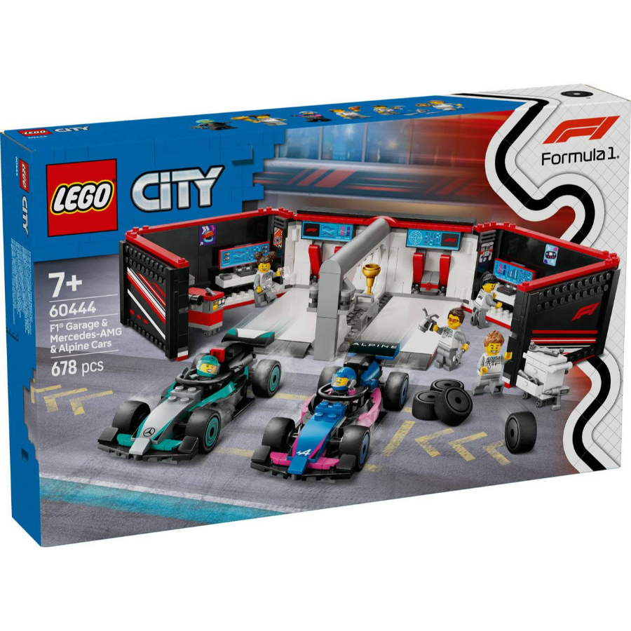 LEGO City F1 Garage & Mercedes-AMG & Alpine Cars