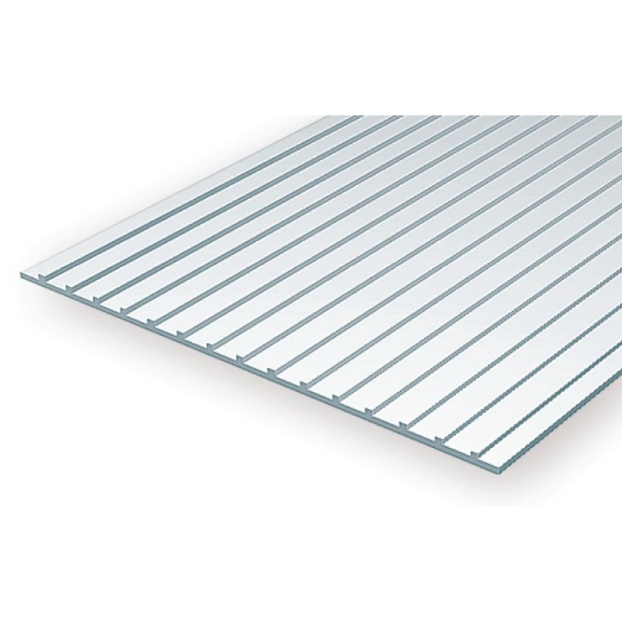 Evergreen Styrene Seam Roof Sheet 0.188 x 6 x 12 Inch