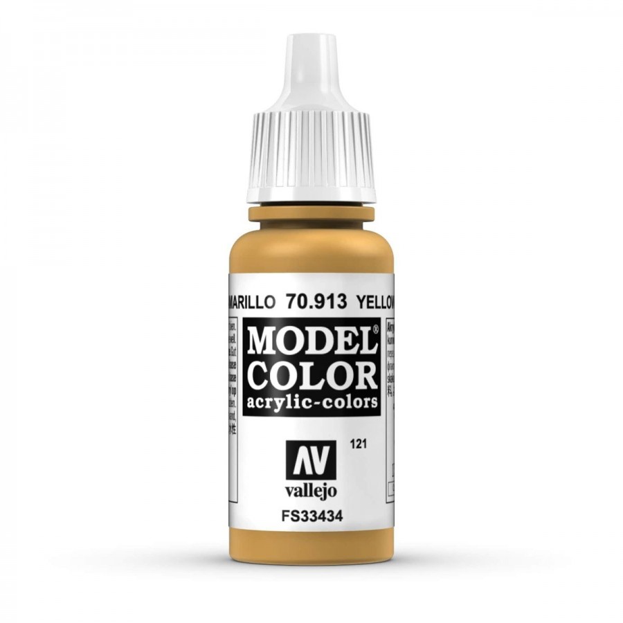 Vallejo Acrylic Paint Model Colour Yellow Ochre 17ml