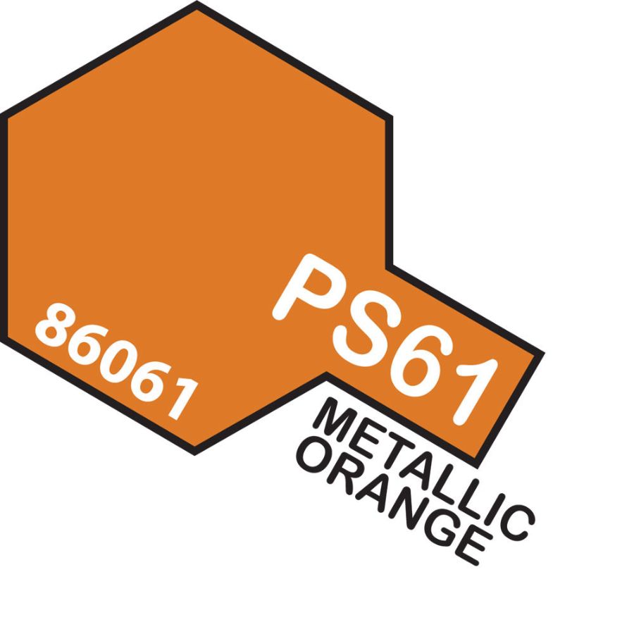 Tamiya Spray Polycarb Paint PS61 Metallic Orange