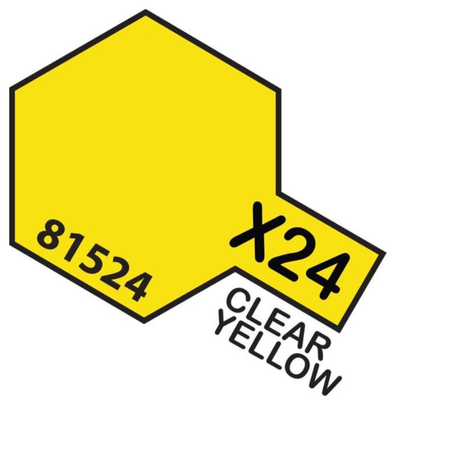 Tamiya Mini Acrylic Paint X24 Clear Yellow