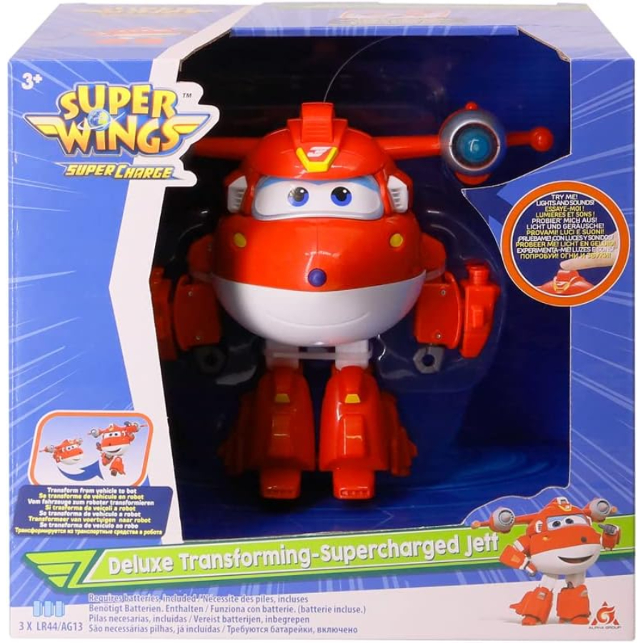 Super Wings Deluxe Transforming Supercharged Jett