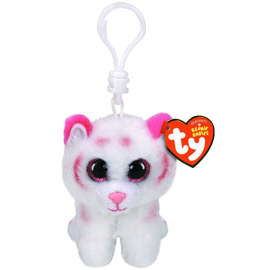 Beanie Boos Clips Tabor Pink White Tiger