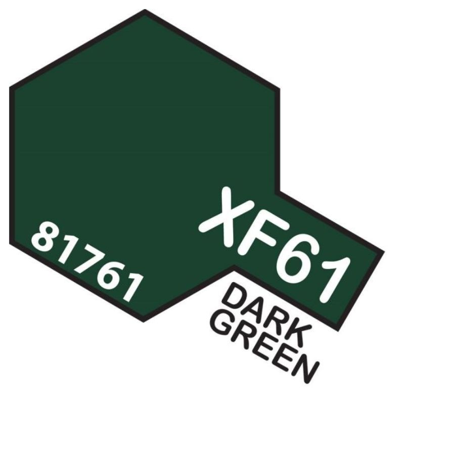 Tamiya Mini Acrylic Paint XF61 Dark Green