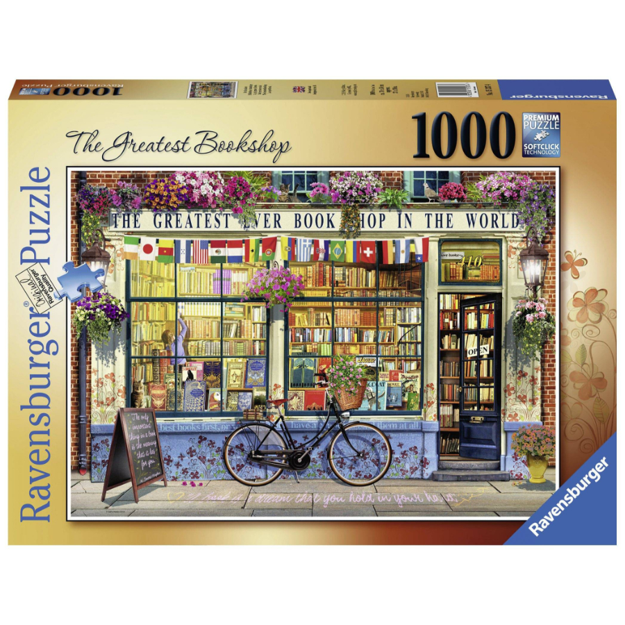 Ravensburger Puzzle 1000 Piece The Greatest Bookshop SF