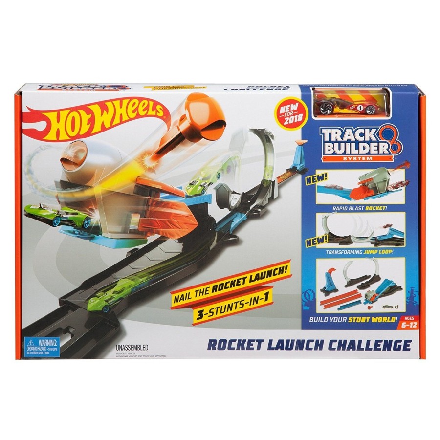 Hot Wheels Track Builder Rocket Launch Playset
