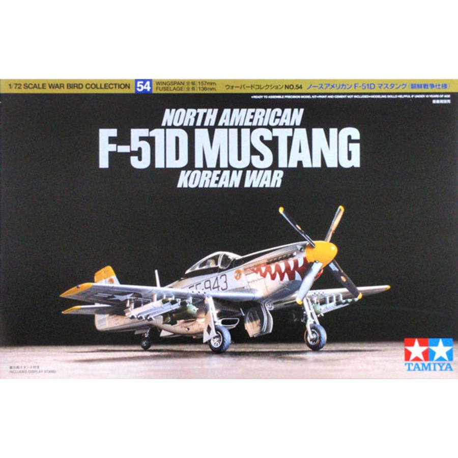 Tamiya Model Kit 1:72 North American F-51D Mustang