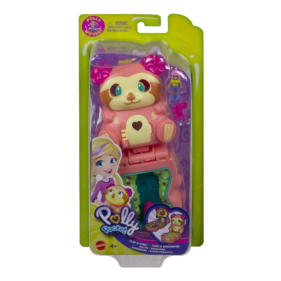 Polly Pocket Flip & Find Compact Sloth