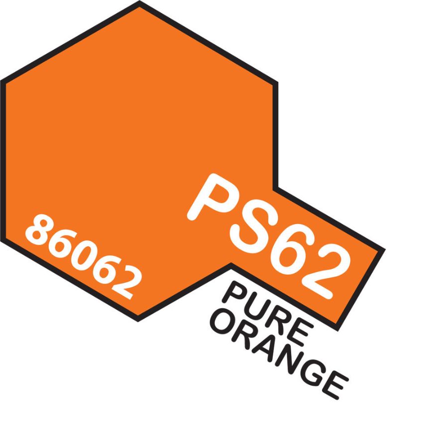 Tamiya Spray Polycarb Paint PS62 Pure Orange