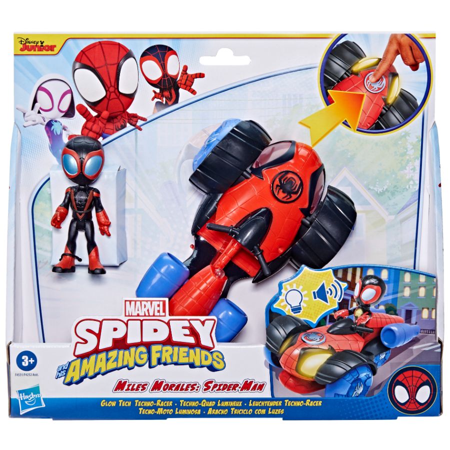 Spidey & His Amazing Friends Glow Tech Vehicle & Figure Assorted