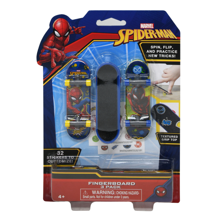 Spider-Man Fingerboard 3 Pack With Accessories