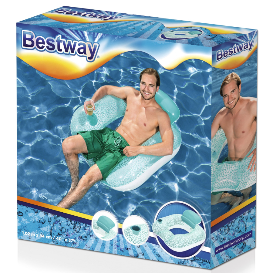 Bestway Inflatable Pool Toy Floating Flip Pillow Lounge