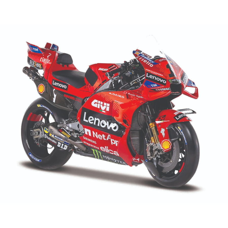 Maisto Diecast 1:6 Motorcycle 2024 Moto GP Ducati Bagnaia World Champion