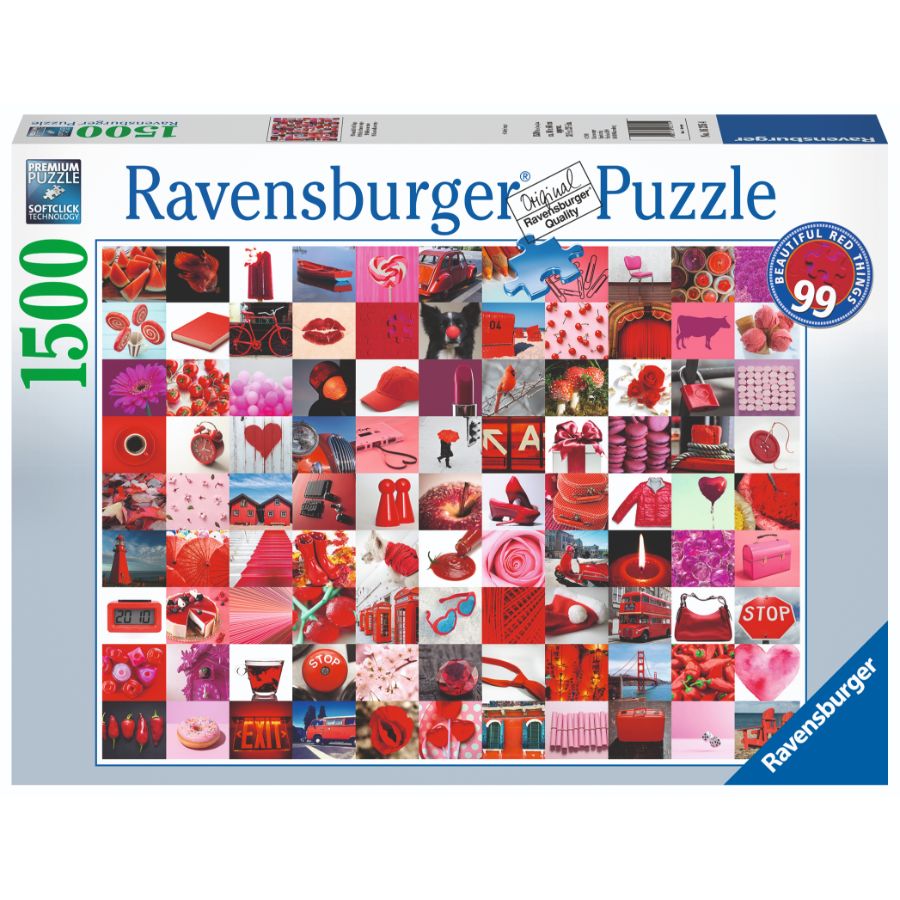 Ravensburger Puzzle 1500 Piece 99 Beautiful Red Things