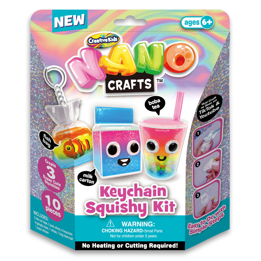 Creative Kids Keychain Squishy Craft Kit