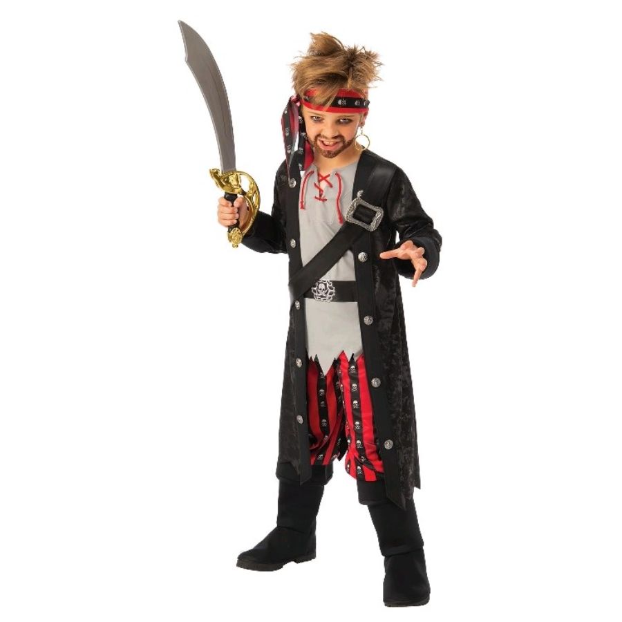 Pirate Boy Swashbuckler Dress Up Costume Size Medium