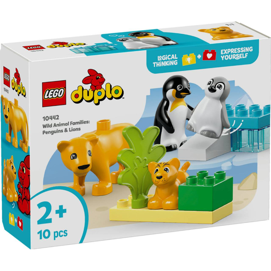 LEGO DUPLO Wild Animal Families Penguins & Lions