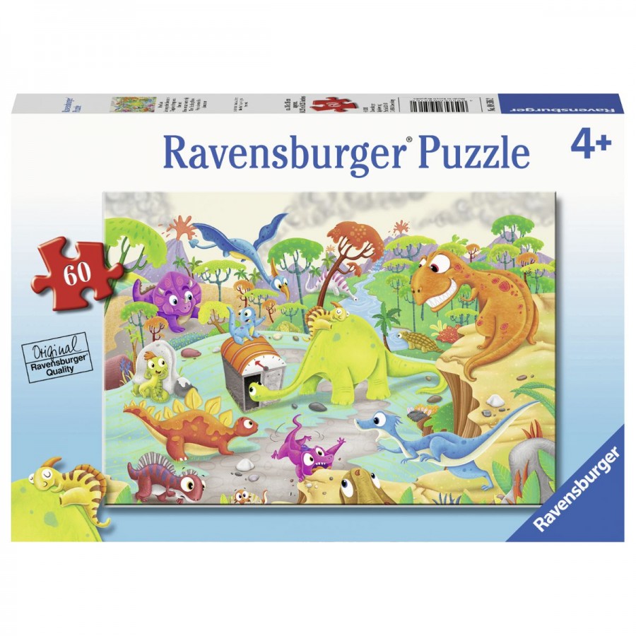 Ravensburger Puzzle 60 Piece Time Traveling Dinos