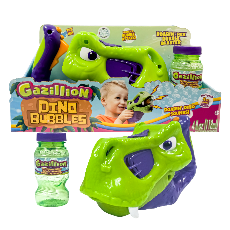 Gazillion Bubbles Rex Bubble Blaster