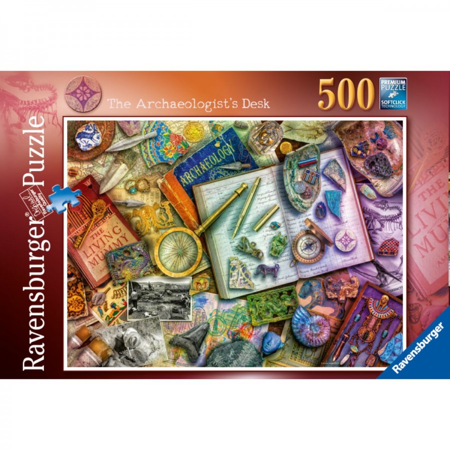Ravensburger Puzzle 500 Piece The Archaeologists Desk