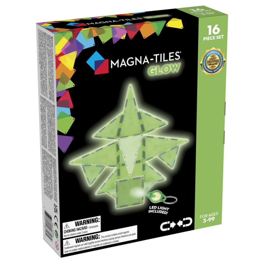 Magna Tiles Glow In The Dark 16 Piece Set