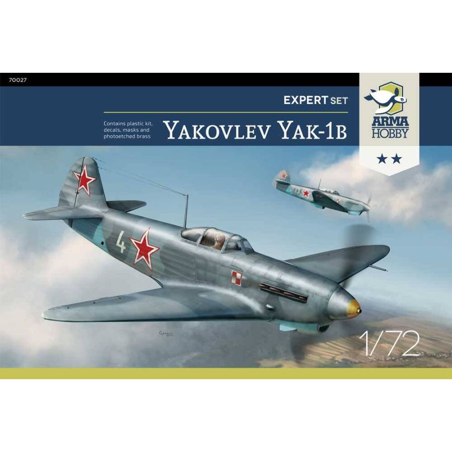 Arma Hobby Model Kit 1:72 Yakovlev Yak-1b Expert Set