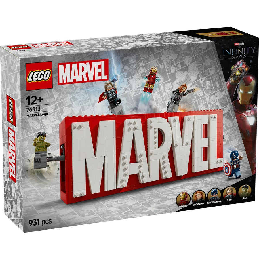 LEGO Super Heroes Marvel MARVEL Logo & Minifigures