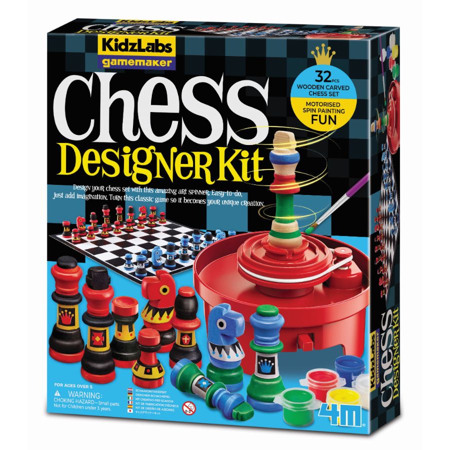 Kidz Lab Chess Design & Paint Kit
