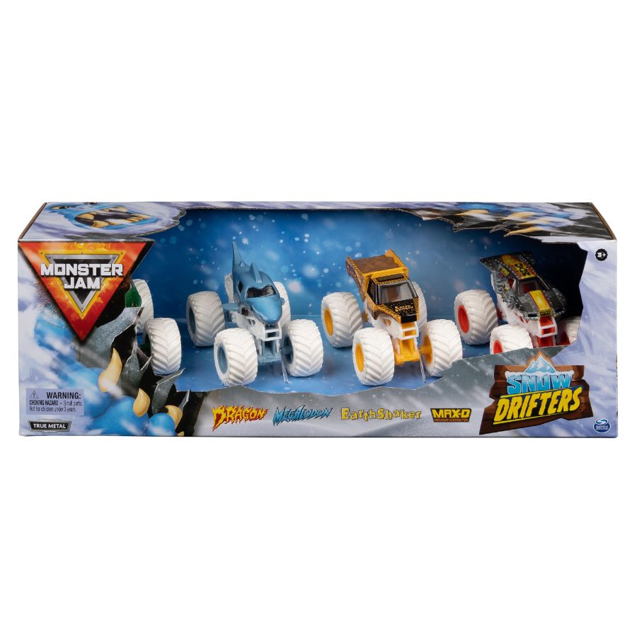 Monster Jam Vehicle 4 Pack 1:64 Snow Drifters