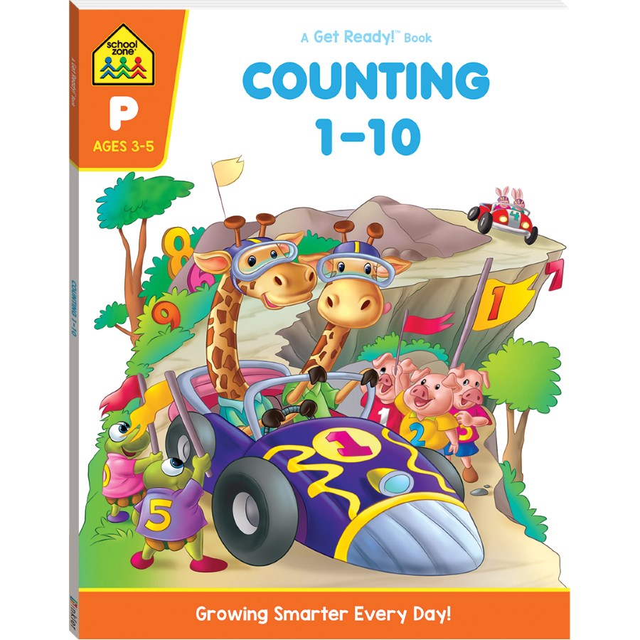 School Zone Counting 1-10 Ages 3-5 2019 Edition