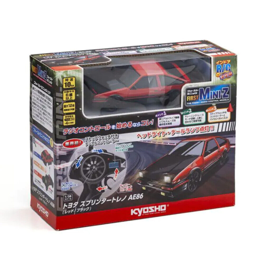 Kyosho Radio Control First Mini-Z Toyota Sprinter Trueno AE86 Red & Black