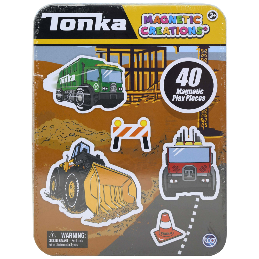 Tonka Magnetic Creations Tin With 40 Magnets