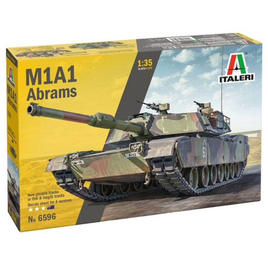 Italeri Model Kit 1:35 M1 A1 Abrams Australian Decals