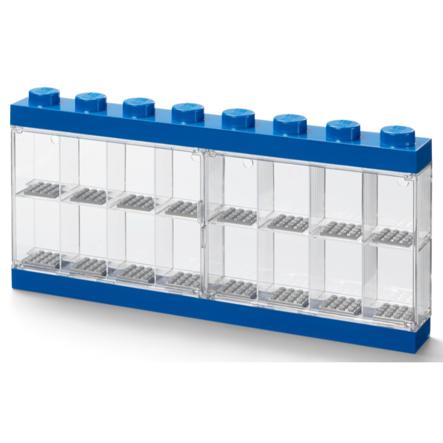 LEGO Display Case For 16 Minifigures Blue