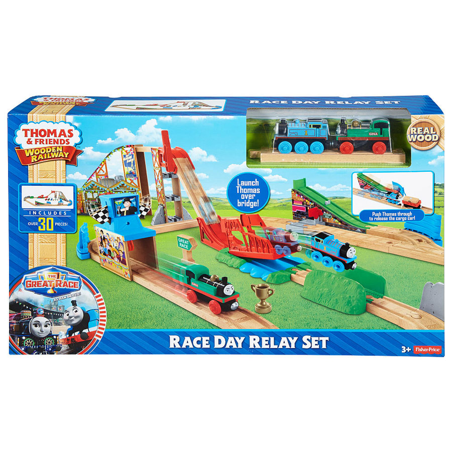 Thomas & Friends Wooden Railway Race Day Relay Set