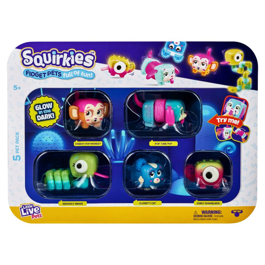 Little Live Pets Squirkies Series 1 5 Pack Assorted