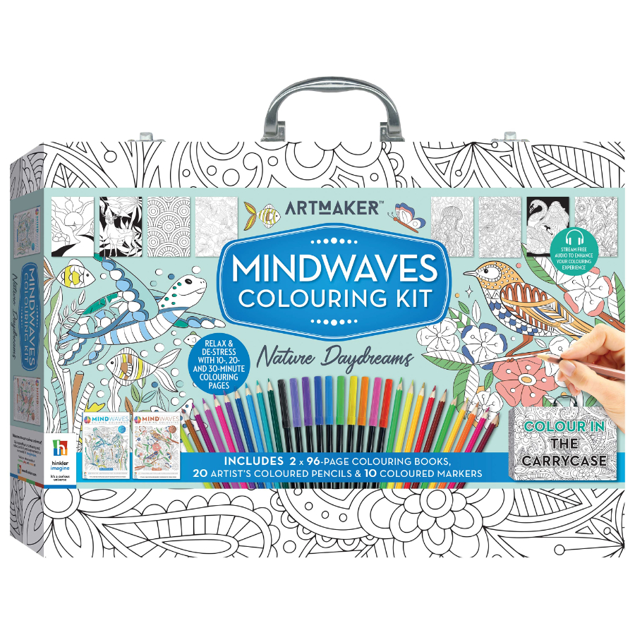 Art Maker Mindwaves Colouring Nature Daydreams In Carry Case