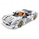 Mechanical Master Super Car Kit With Pull Back Function White 437 Pieces