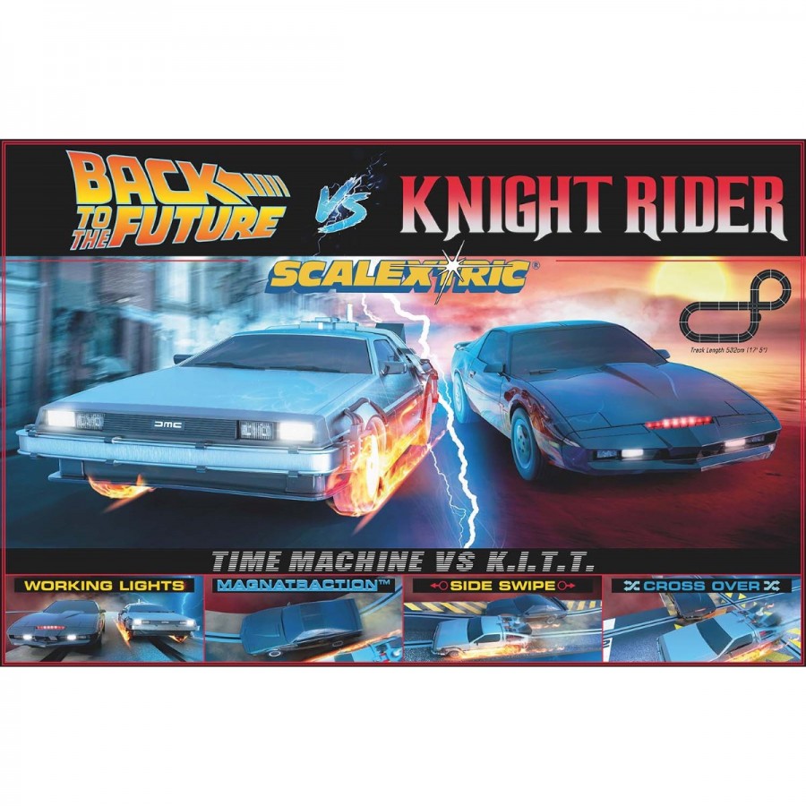 Scalextric Slot Car Set Back To The Future V Knight Rider