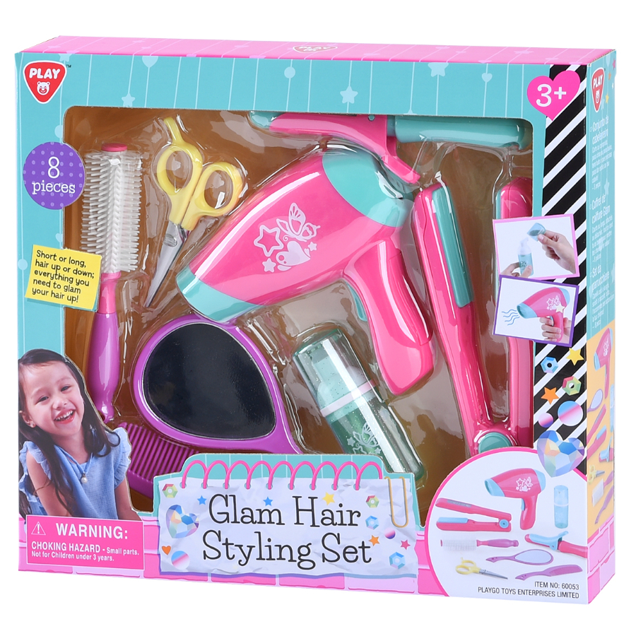 Glam Hair Styling Electronic Set With 8 Pieces