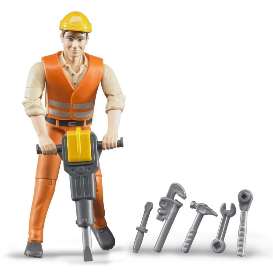 Bruder Construction Worker & Accessories