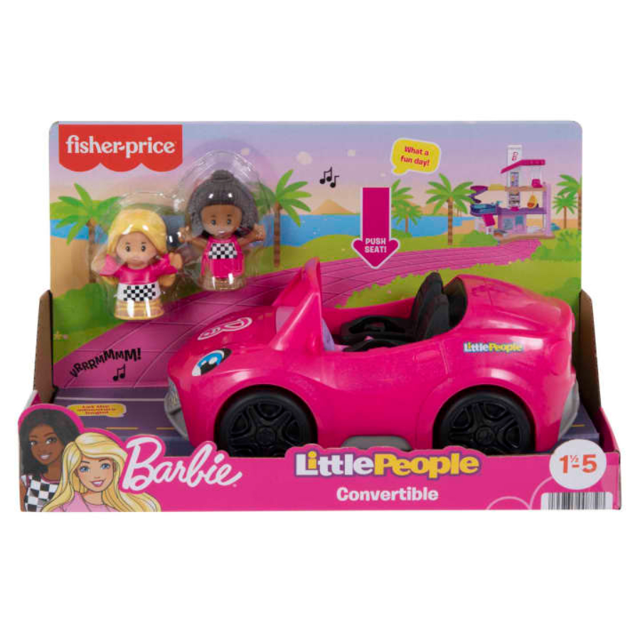 Fisher Price Little People Barbie Convertible & Figures