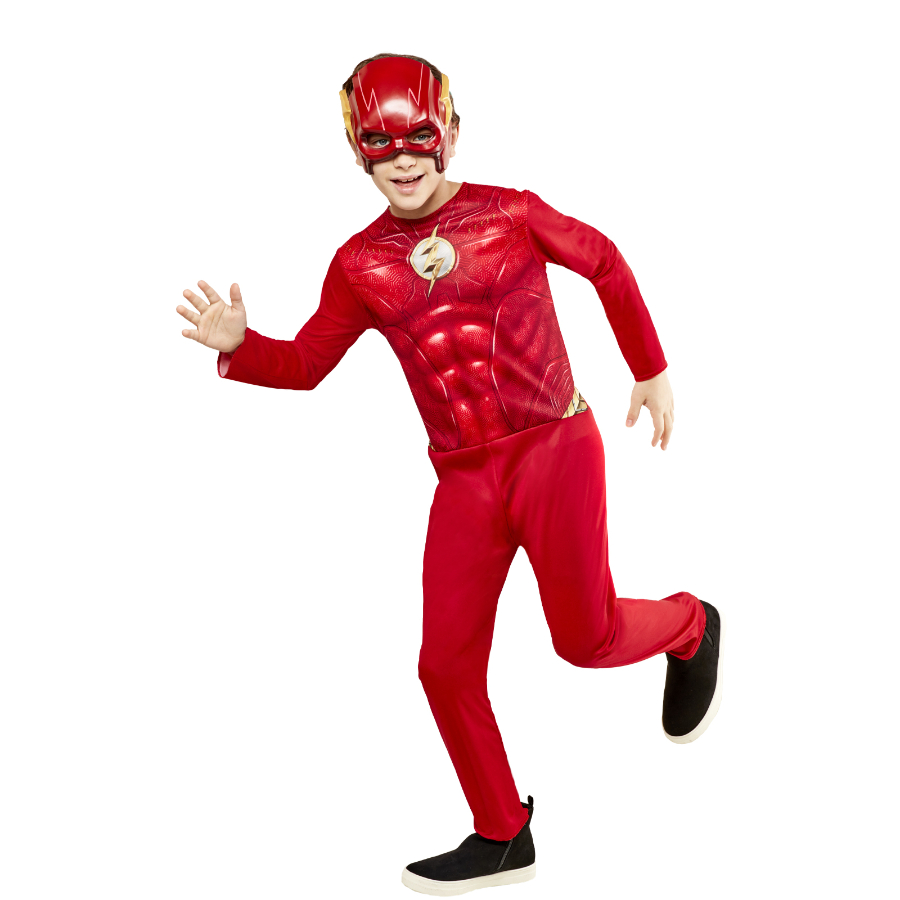 The Flash Classic Kids Dress Up Costume Size 6-8