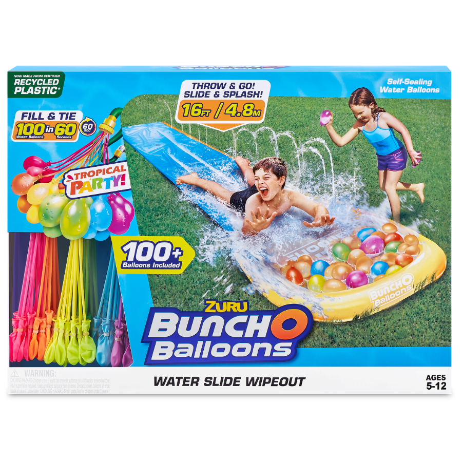 Bunch O Balloons Tropical Party Water Slide With 100 Water Balloons