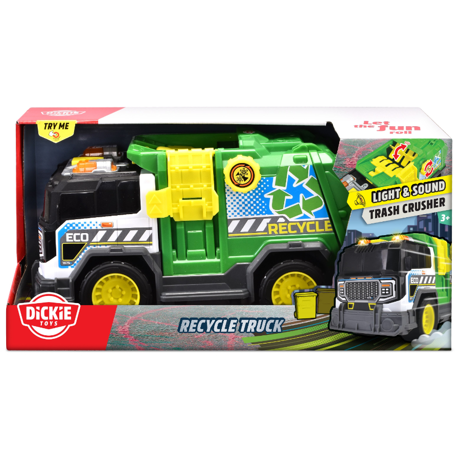 Dickie Toys Recycle Truck With Lights & Sounds 30cm