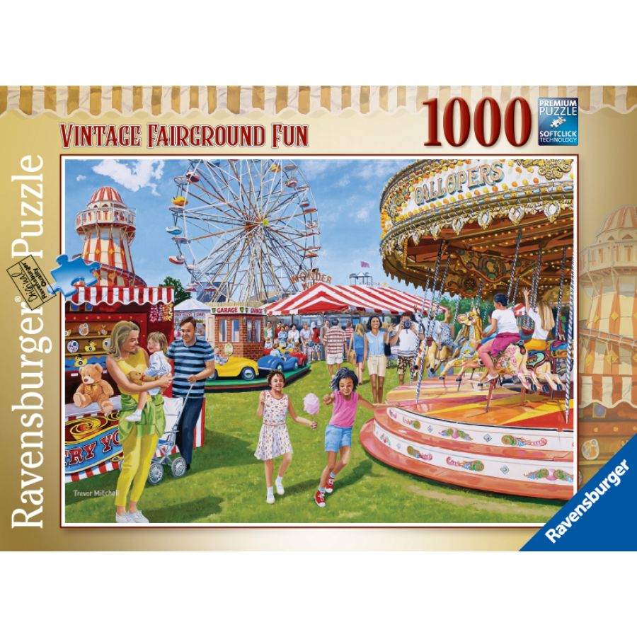 Ravensburger Puzzle 1000 Piece Vintage Fairground Fun