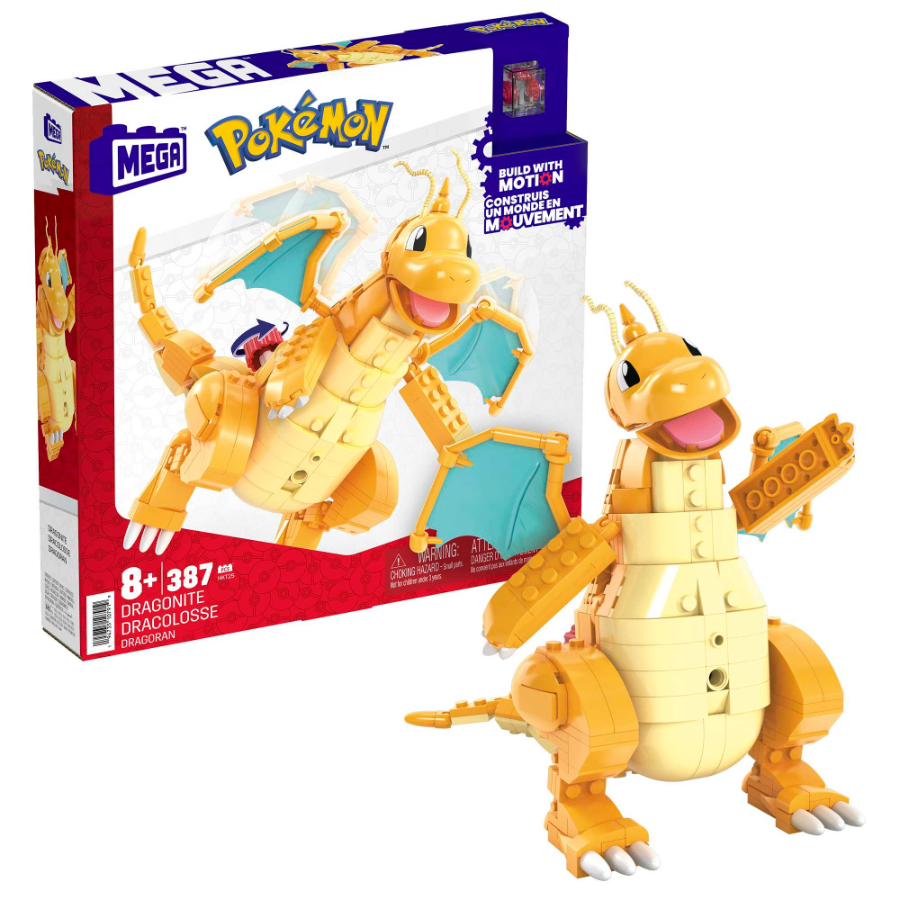 Mega Pokemon Dragonite Flies Set 387 Pieces