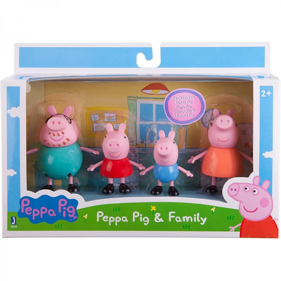 Peppa Pig Family & Friends 4 Pack Assorted