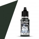 Vallejo Acrylic Paint Model Colour Black Green 17-18ml